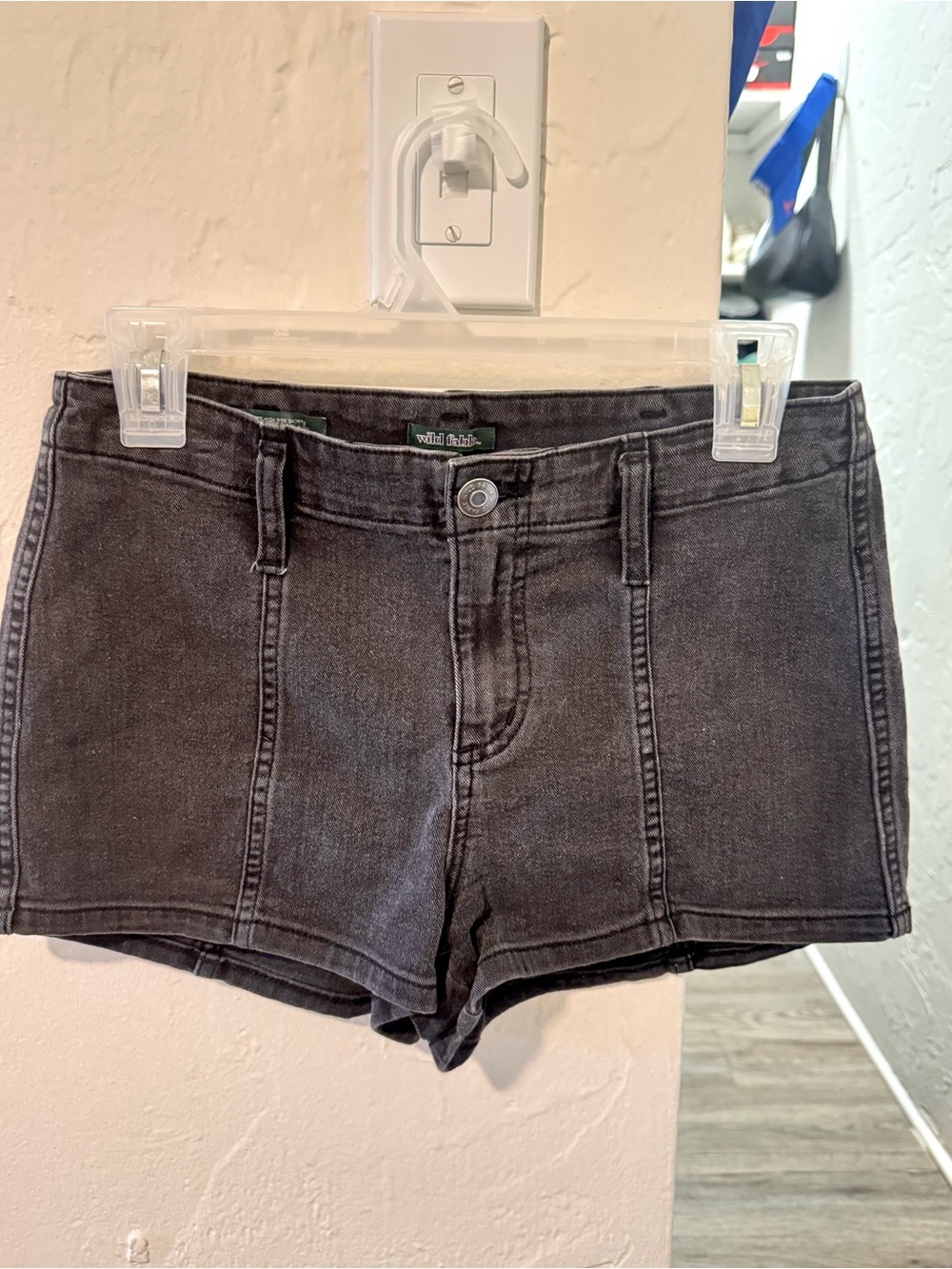 Wild-Fable Black-Wash Denim Shorts Size 6